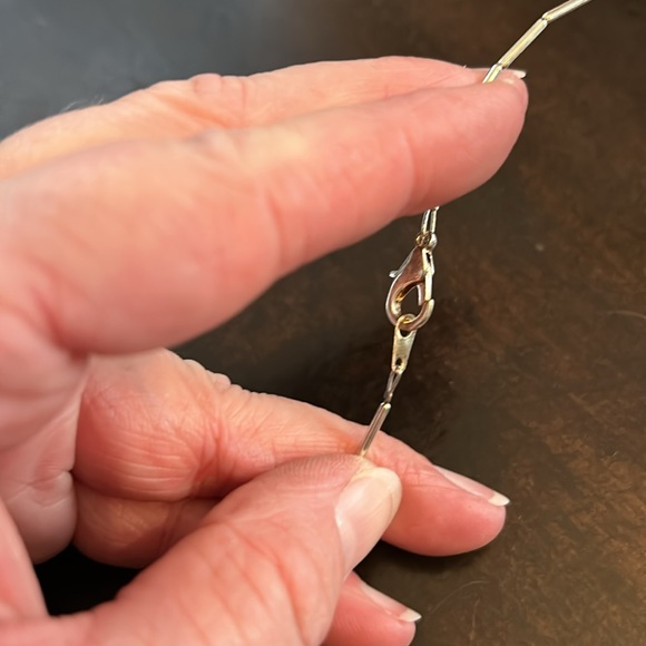 Silver turquoise and beaded necklace and bracelet set! - Picture 8 of 8